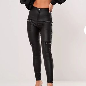 Missguided High Waisted Zip Pocket Jeans
